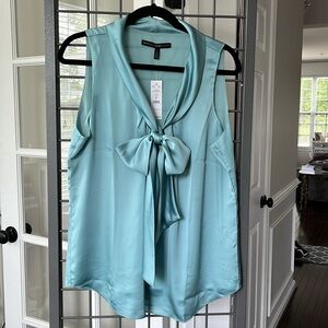 NWT White House Black Market Blouse in color Winter Mint Size L